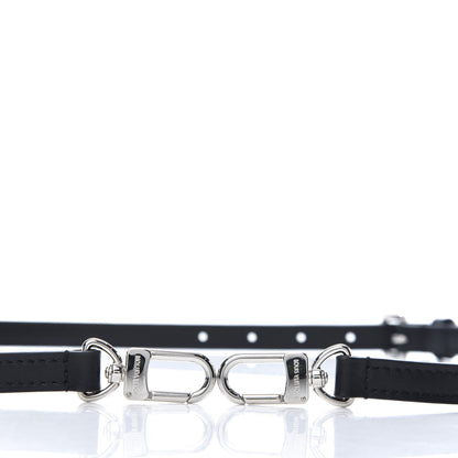 Louis Vuitton Calfskin 16mm Adjustable Shoulder Strap Black 3 of 3