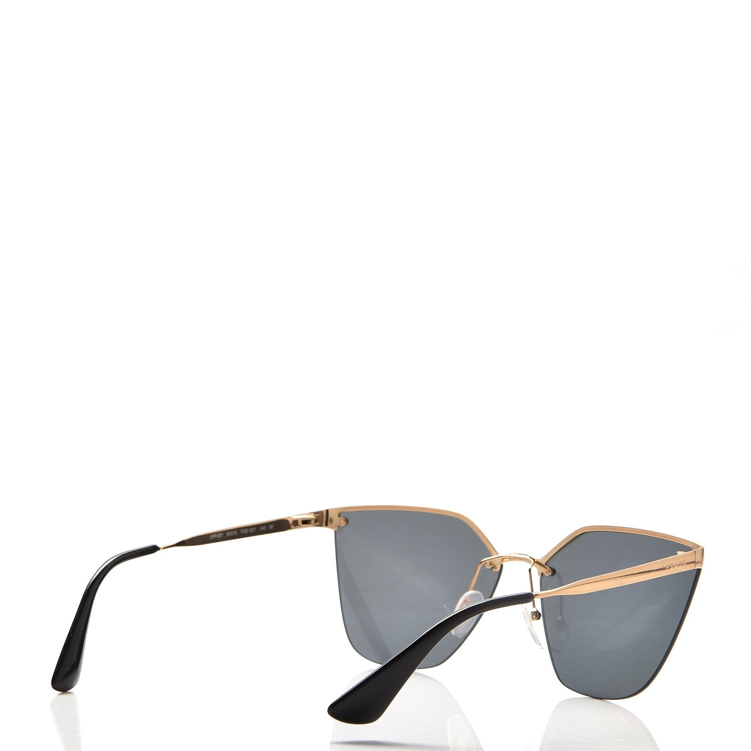 Prada Cat Eye Sunglasses SPR 68T Grey 4 of 8