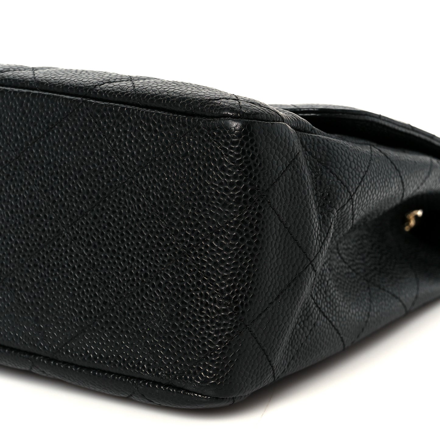 Caviar Quilted Jumbo Single Flap Black