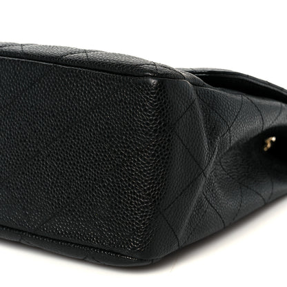 Chanel Caviar Quilted Jumbo Single Flap Black 11 of 11