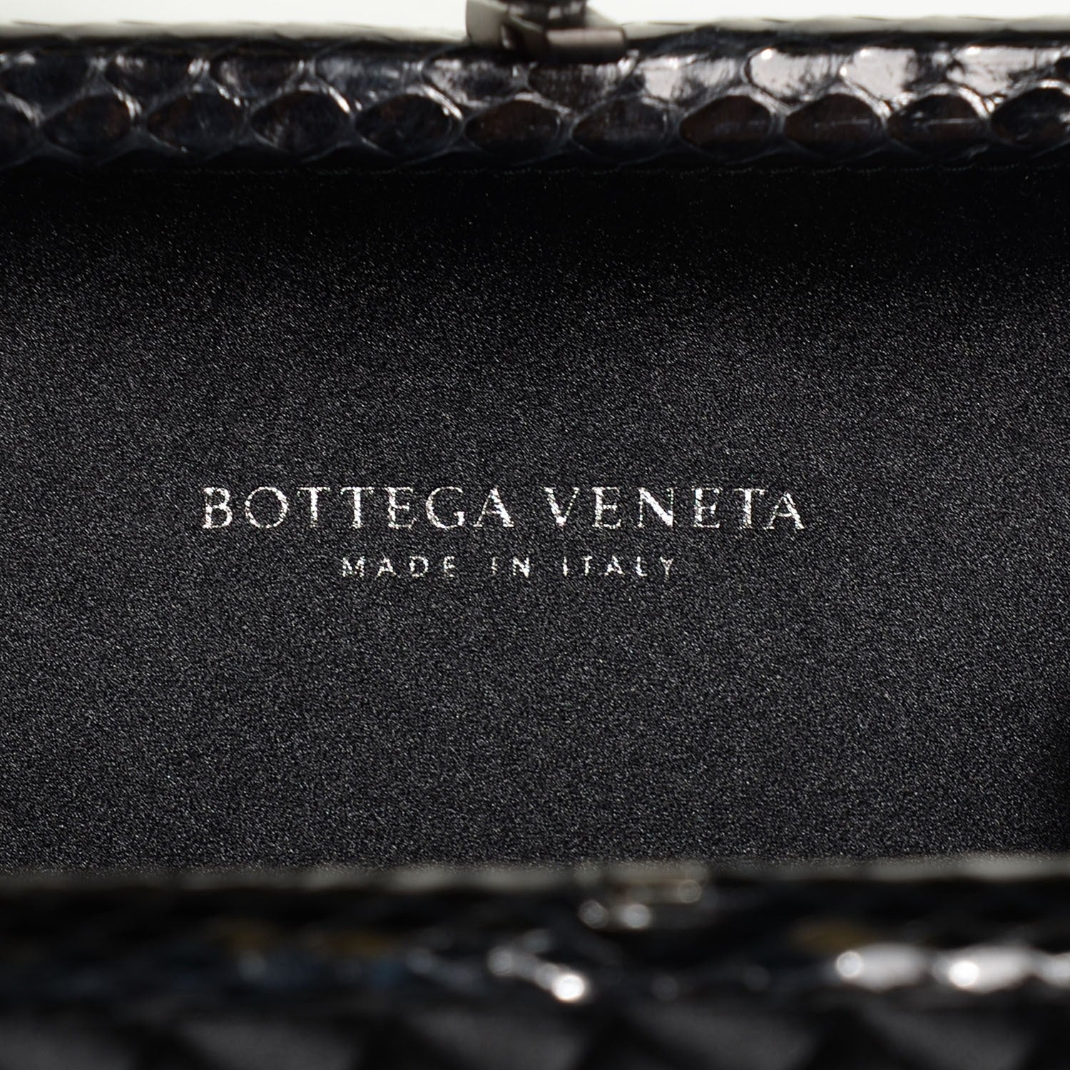 Bottega Veneta Satin Intreccio Impero Ayers Knot Clutch Black 7 of 8