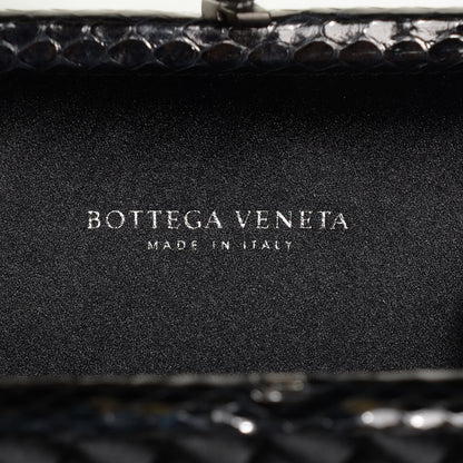 Bottega Veneta Satin Intreccio Impero Ayers Knot Clutch Black 7 of 8