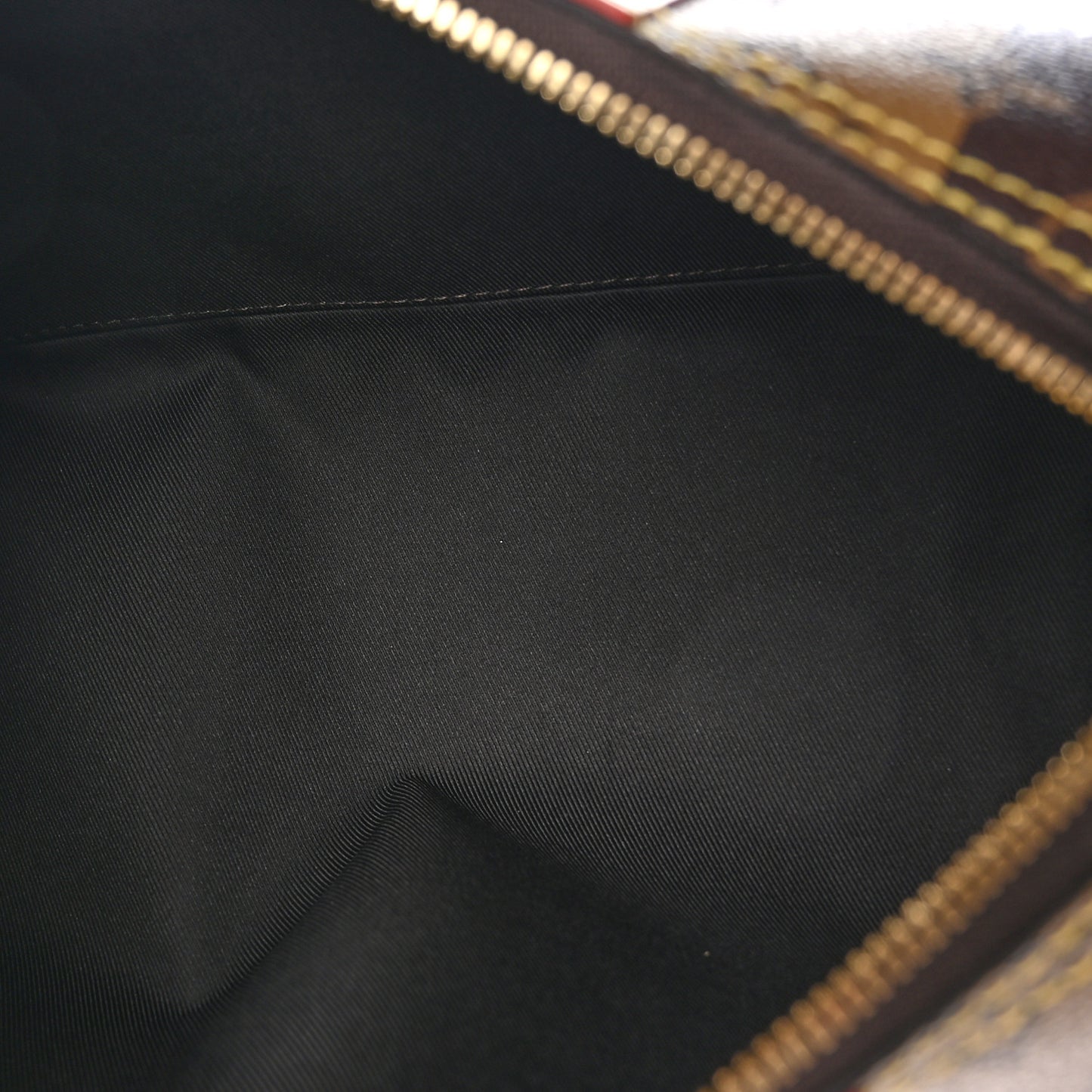 X NIGO Reverse Monogram Stripes City Keepall Bandouliere Brown