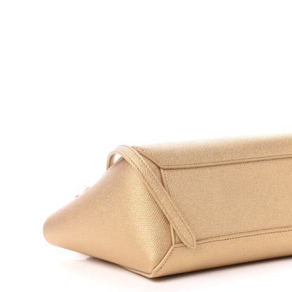 Celine Laminated Calfskin Nano Belt Bag Gold 8 of 10