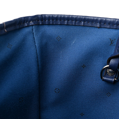 Louis Vuitton Monogram Escale Neverfull MM Blue 12 of 14
