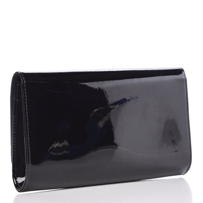 Louis Vuitton Patent Louise Clutch Black 3 of 9