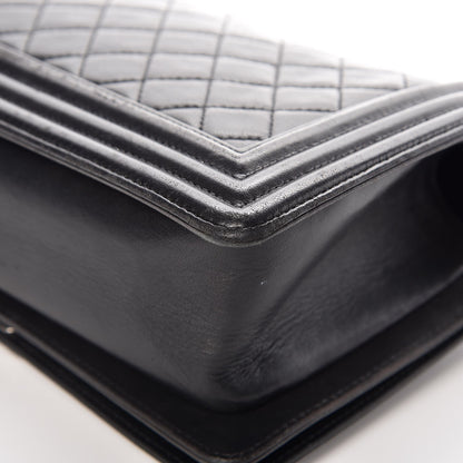 Chanel Lambskin Quilted Medium Boy Flap Black 11 of 11