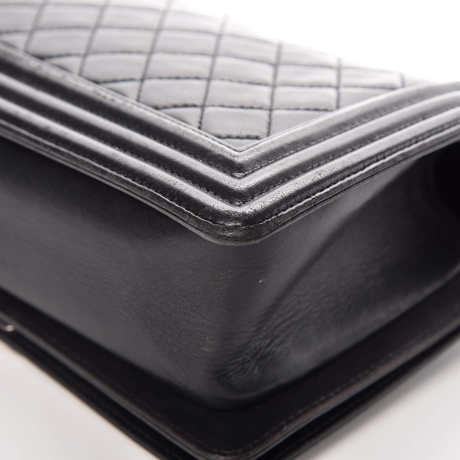 Chanel Lambskin Quilted Medium Boy Flap Black 9 of 18