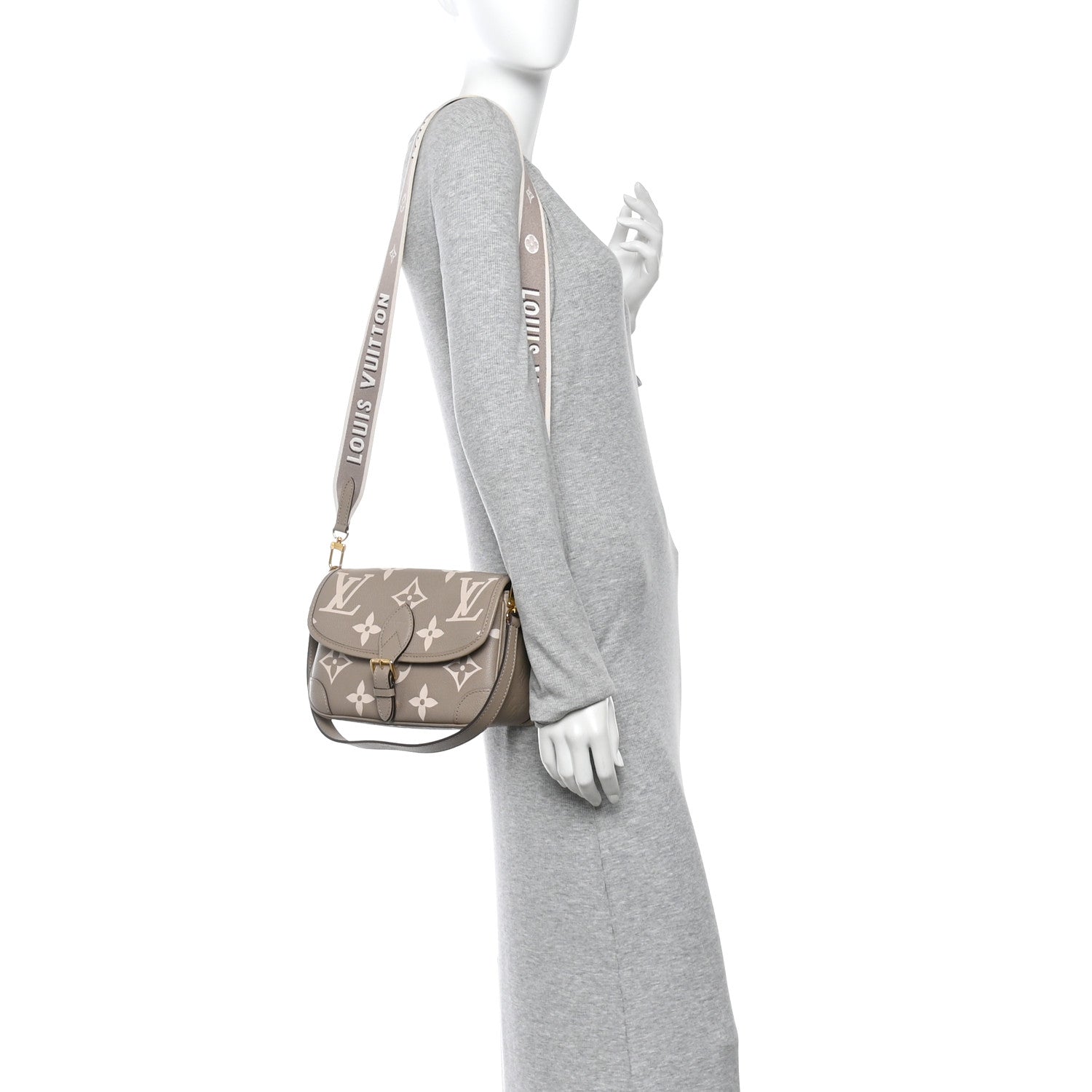 Louis Vuitton Empreinte Monogram Giant Diane Tourterelle Creme 2 of 9