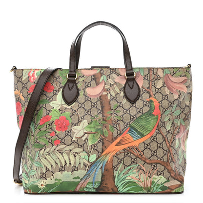 Gucci Soft GG Supreme Monogram Tian Medium Crossbody Tote Beige Multicolor New Acero 1 of 10