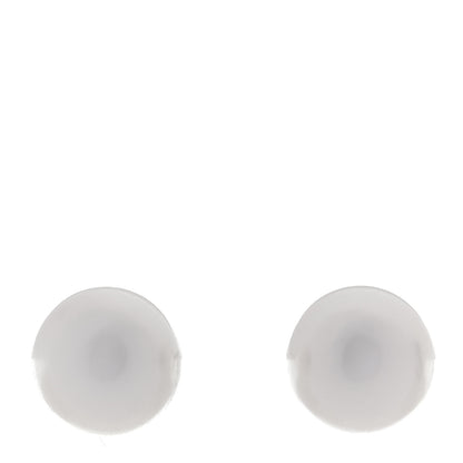 Mikimoto 18K White Gold Akoya Cultured Pearl 8-8.5mm Stud Earrings 1 of 4