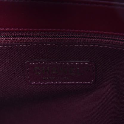 Chanel Calfskin Quilted Large Perfect Edge Flap Burgundy 7 of 9