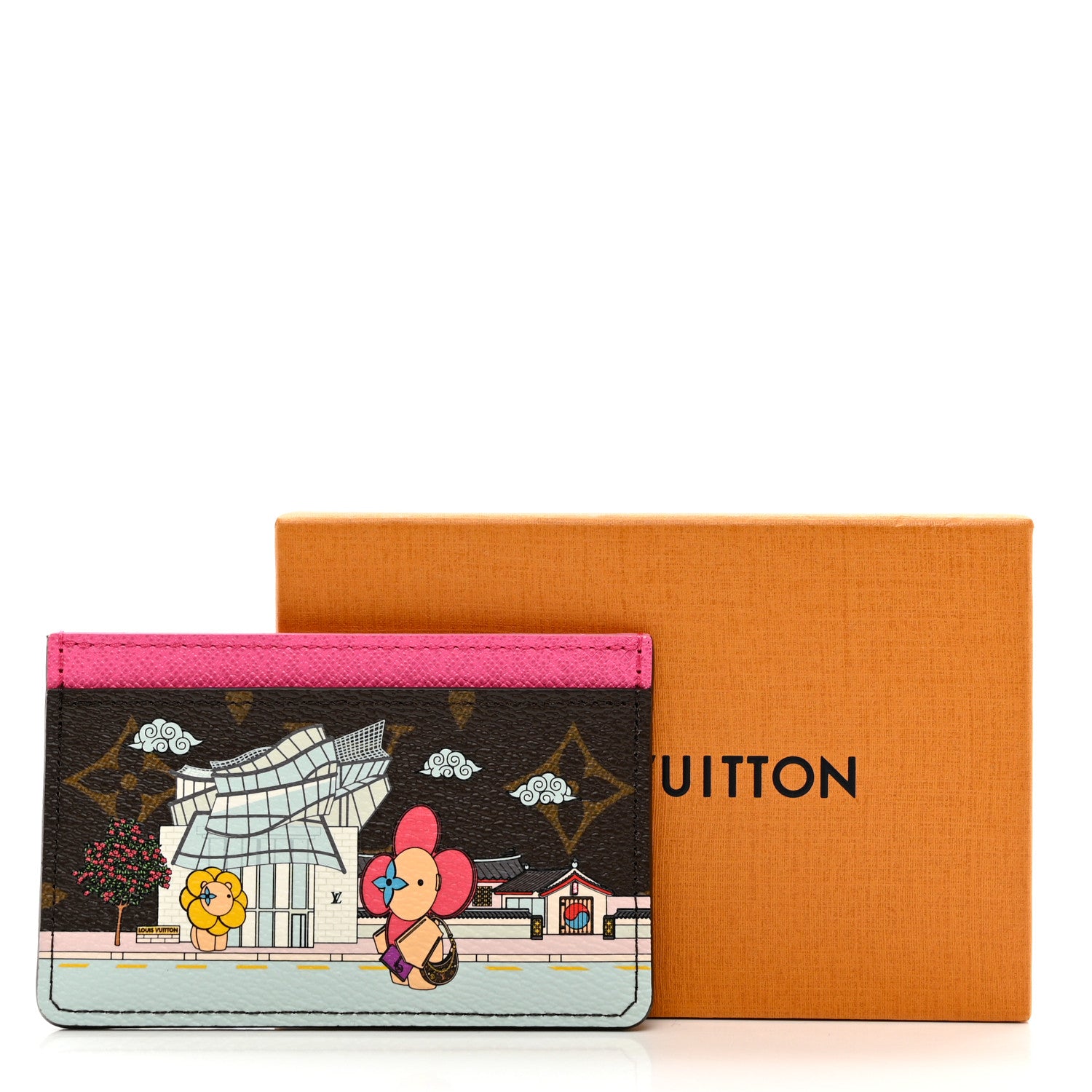Louis Vuitton Monogram 2022 Christmas Animation Seoul Cardholder Fuchsia 9 of 9