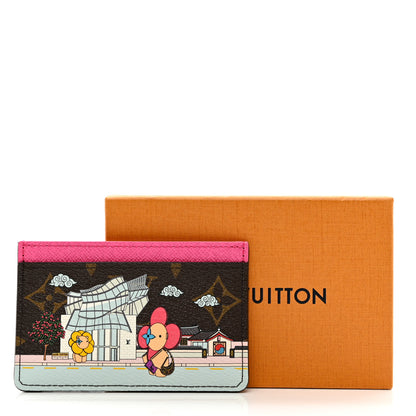Louis Vuitton Monogram 2022 Christmas Animation Seoul Cardholder Fuchsia 9 of 9