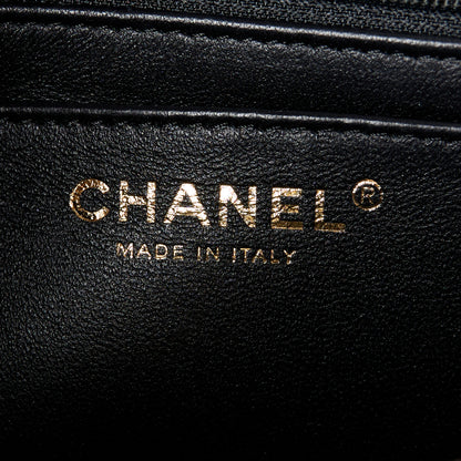 Chanel Lambskin Quilted Mini Top Handle Rectangular Flap Black 6 of 12