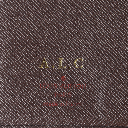 Louis Vuitton Damier Ebene Checkbook Cover Wallet 6 of 6