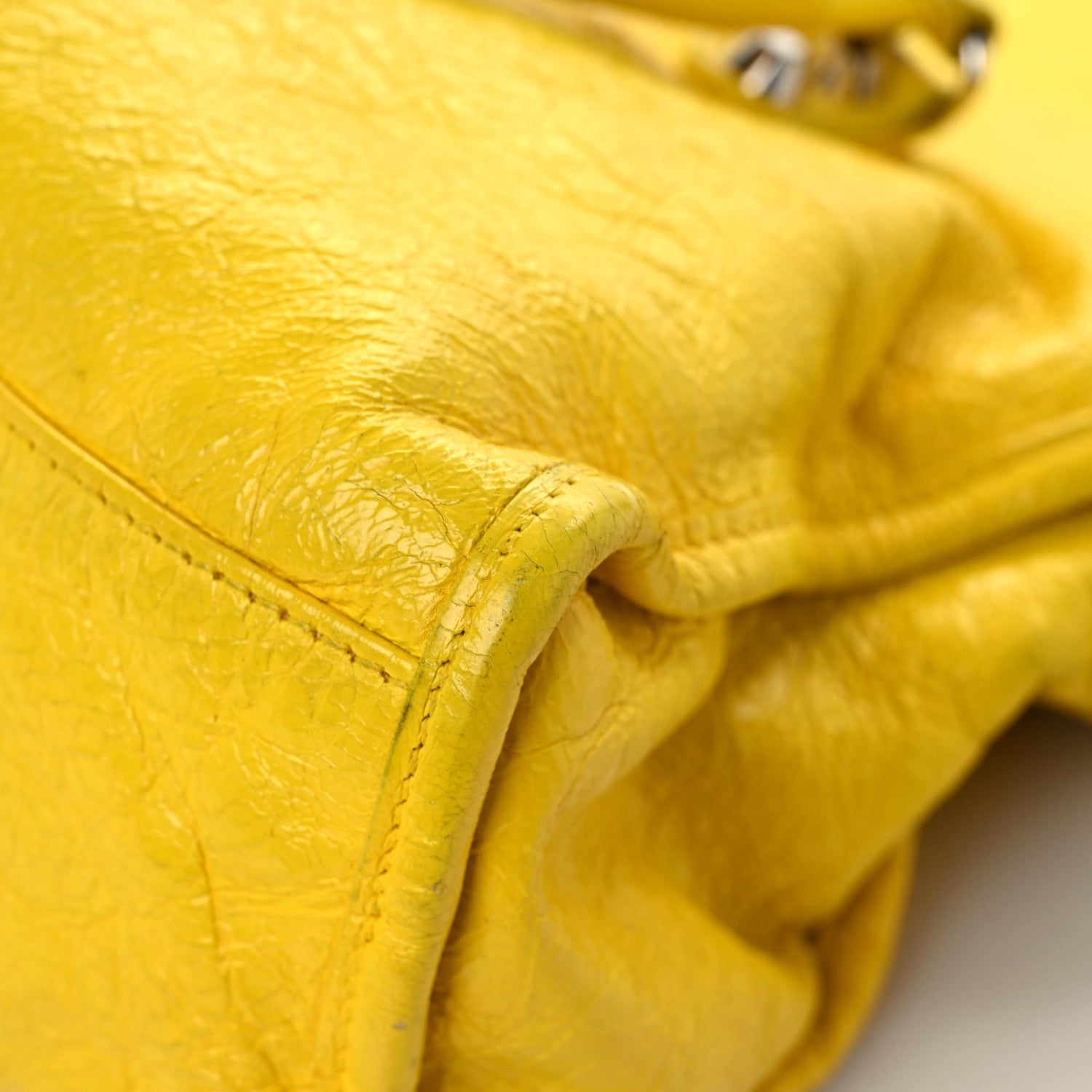 Balenciaga Agneau Classic Silver Hardware City S Jaune Soleil 13 of 31