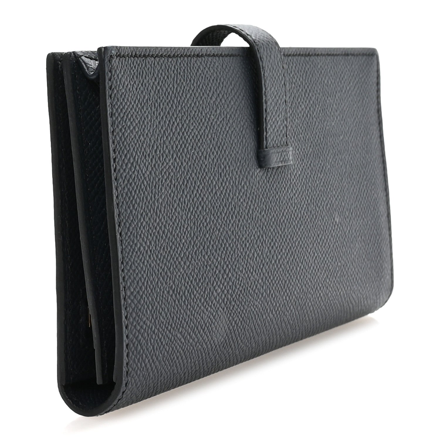 Hermes Epsom Bearn Gusset Wallet Deep Blue 3 of 8