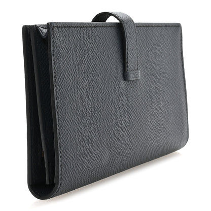 Hermes Epsom Bearn Gusset Wallet Deep Blue 3 of 8