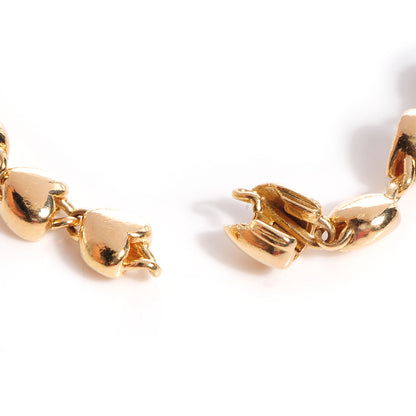 Cartier 18k Yellow Gold Heart Link Bracelet 4 of 6