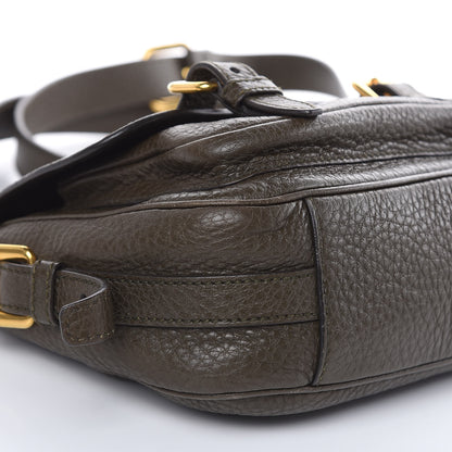Prada Vitello Daino Messenger Bag Militare 8 of 12