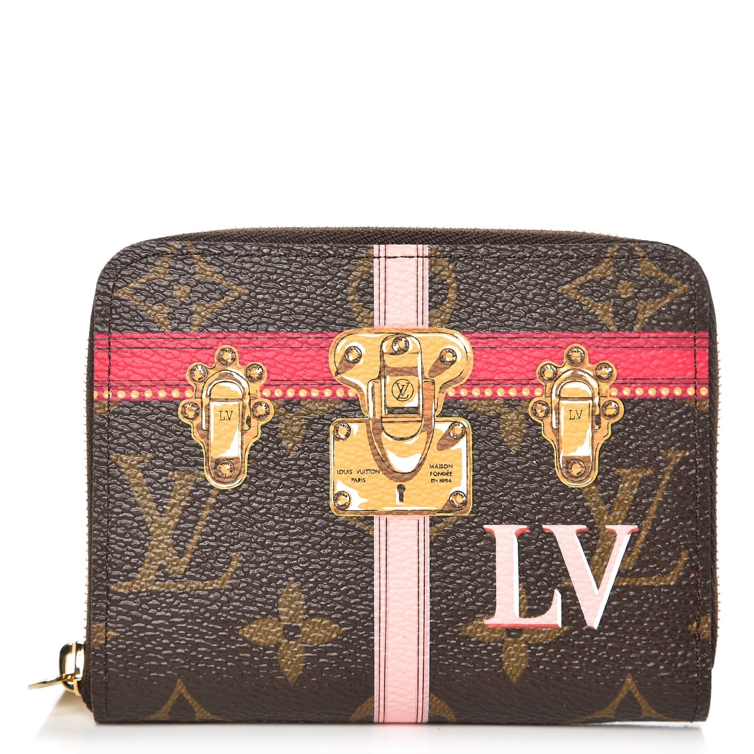 Louis Vuitton Monogram Summer Trunks Zippy Coin Purse 1 of 6