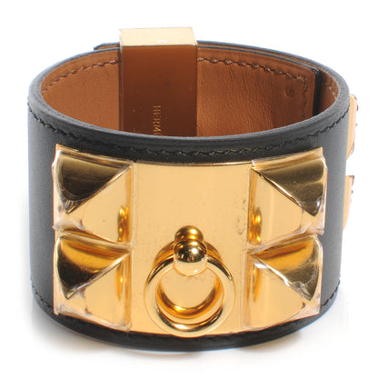 Hermes Chamonix Collier de Chien CDC Small Bracelet Black 1 of 7