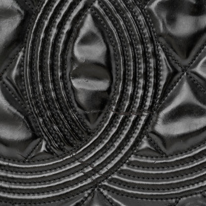 Chanel Patent Quilted Expandable CC Shoping Tote Black 14 of 20