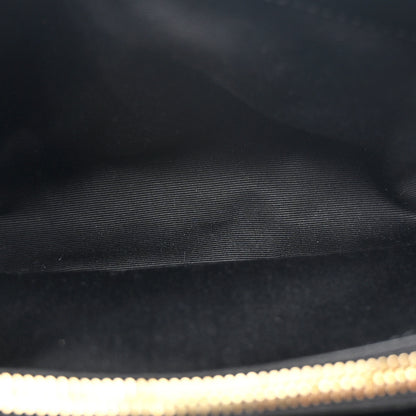 Saint Laurent Calfskin Y Quilted Monogram Small Loulou Chain Satchel Black 5 of 13