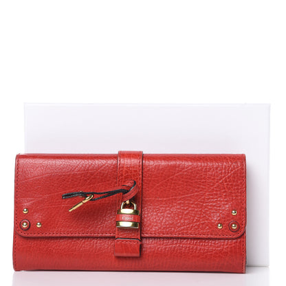 Chloe Calfskin Aurore Wallet Holly Berry 13 of 13