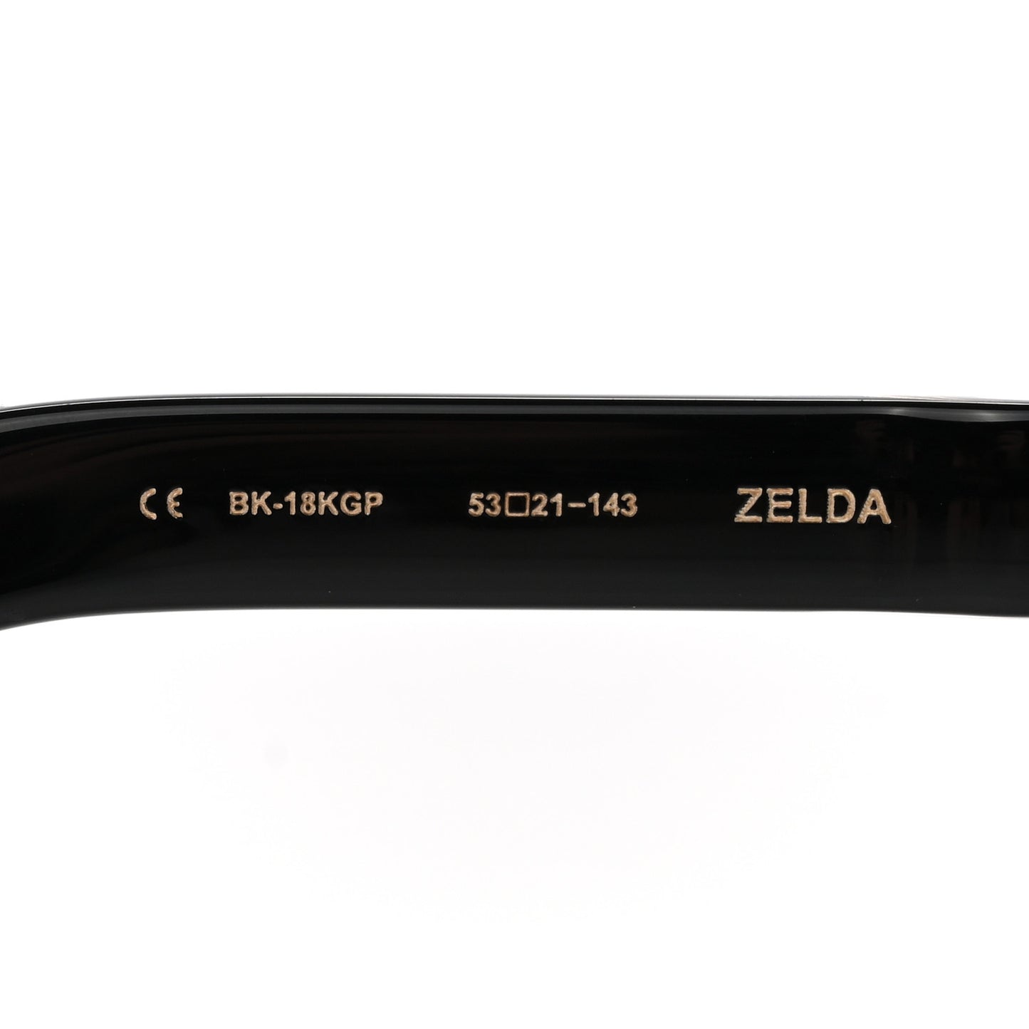 Acetate Zelda Sunglasses Black