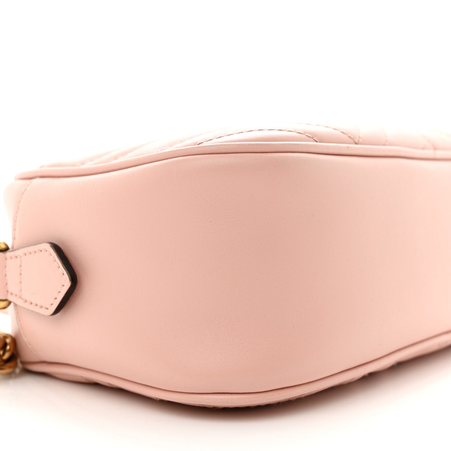 Calfskin Matelasse Small GG Marmont Chain Shoulder Bag Perfect Pink