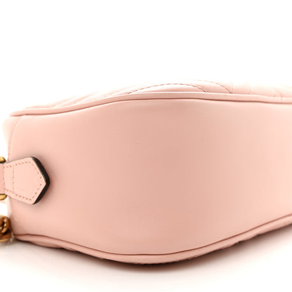Gucci Calfskin Matelasse Small GG Marmont Chain Shoulder Bag Perfect Pink 9 of 14