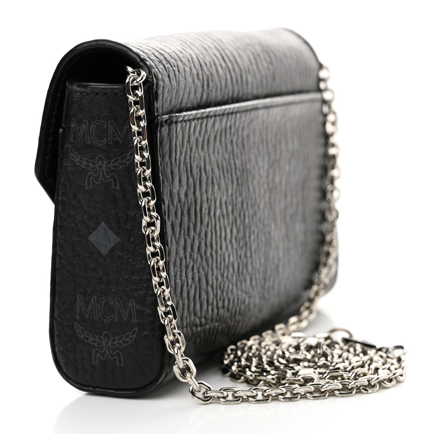 MCM Visetos Small Millie Crossbody Bag Black 3 of 14