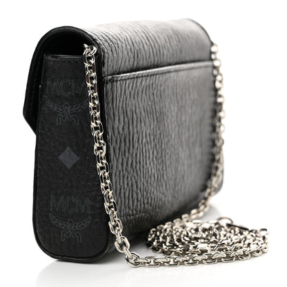MCM Visetos Small Millie Crossbody Bag Black 3 of 14