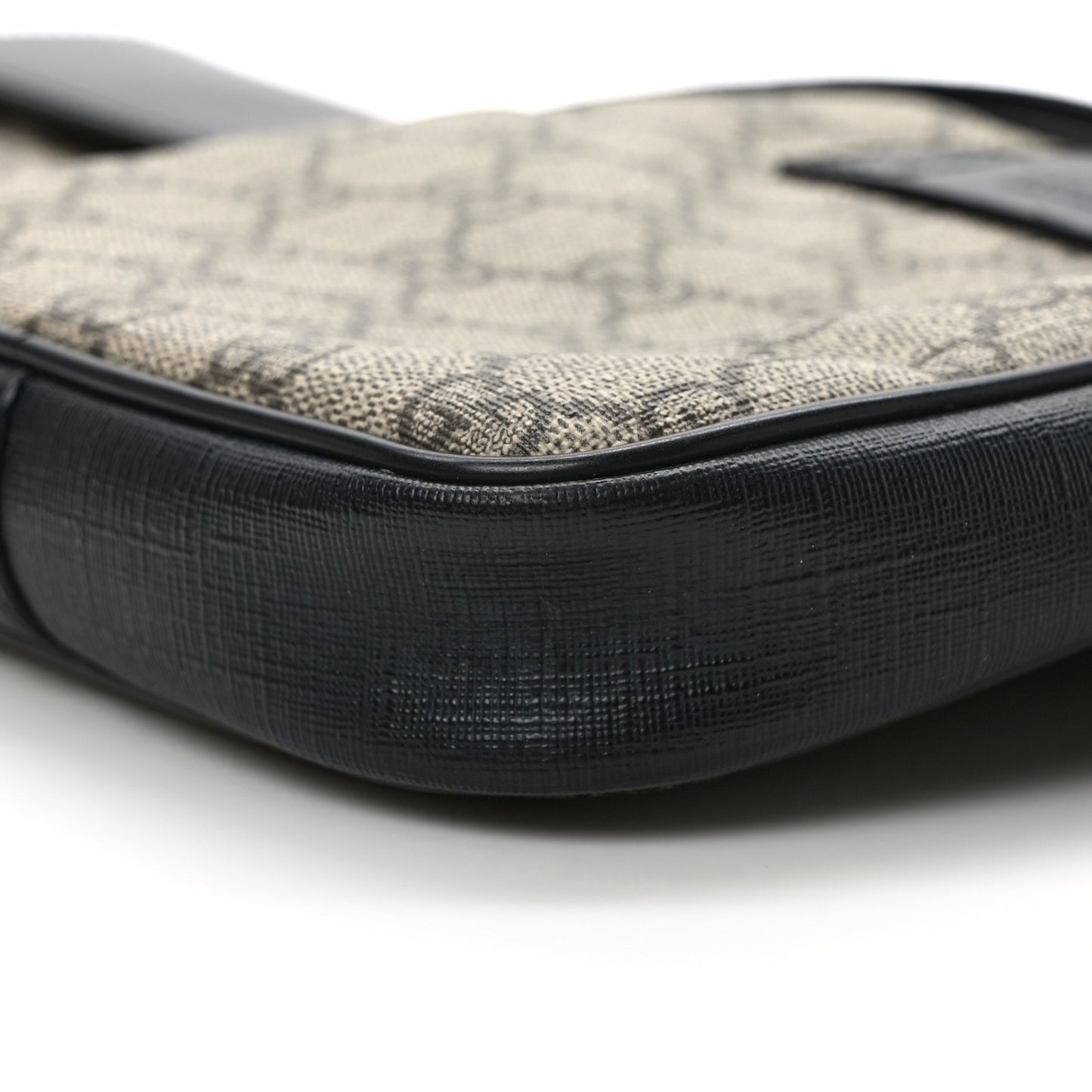 GG Supreme Monogram Web Belt Bag Black
