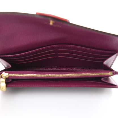 Louis Vuitton Monogram Totem Sarah Wallet Magenta 5 of 12