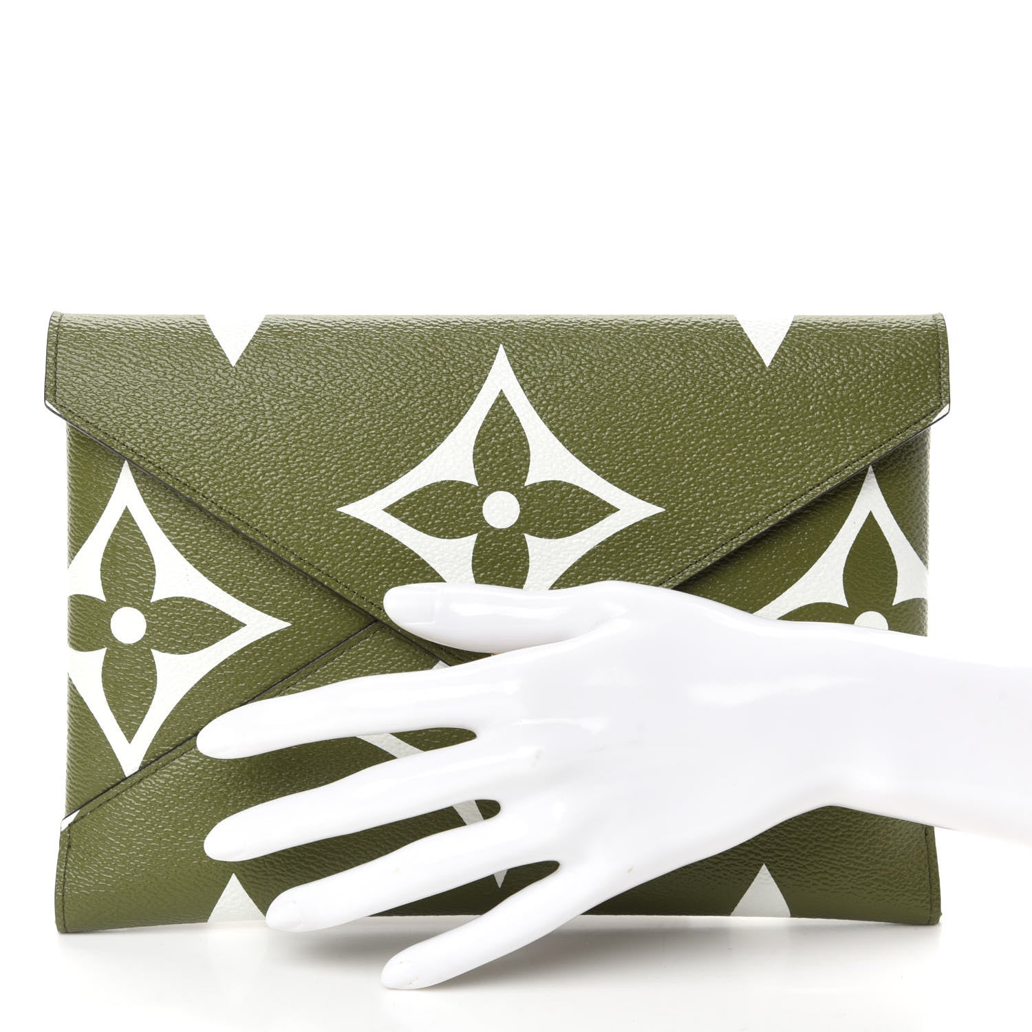 Louis Vuitton Monogram Giant Large Kirigami Pochette Kaki 2 of 7
