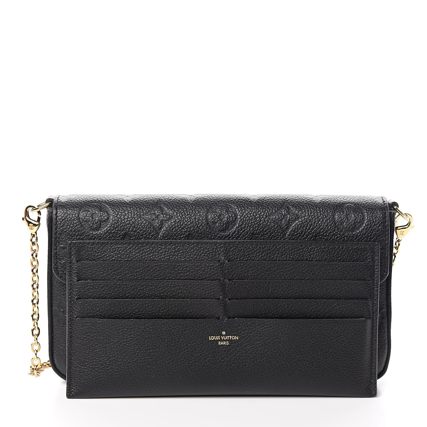 Louis Vuitton Empreinte Pochette Felicie Chain Wallet Black 13 of 14