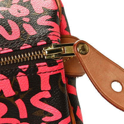 Louis Vuitton Monogram Graffiti Speedy 30 Fuchsia 10 of 10