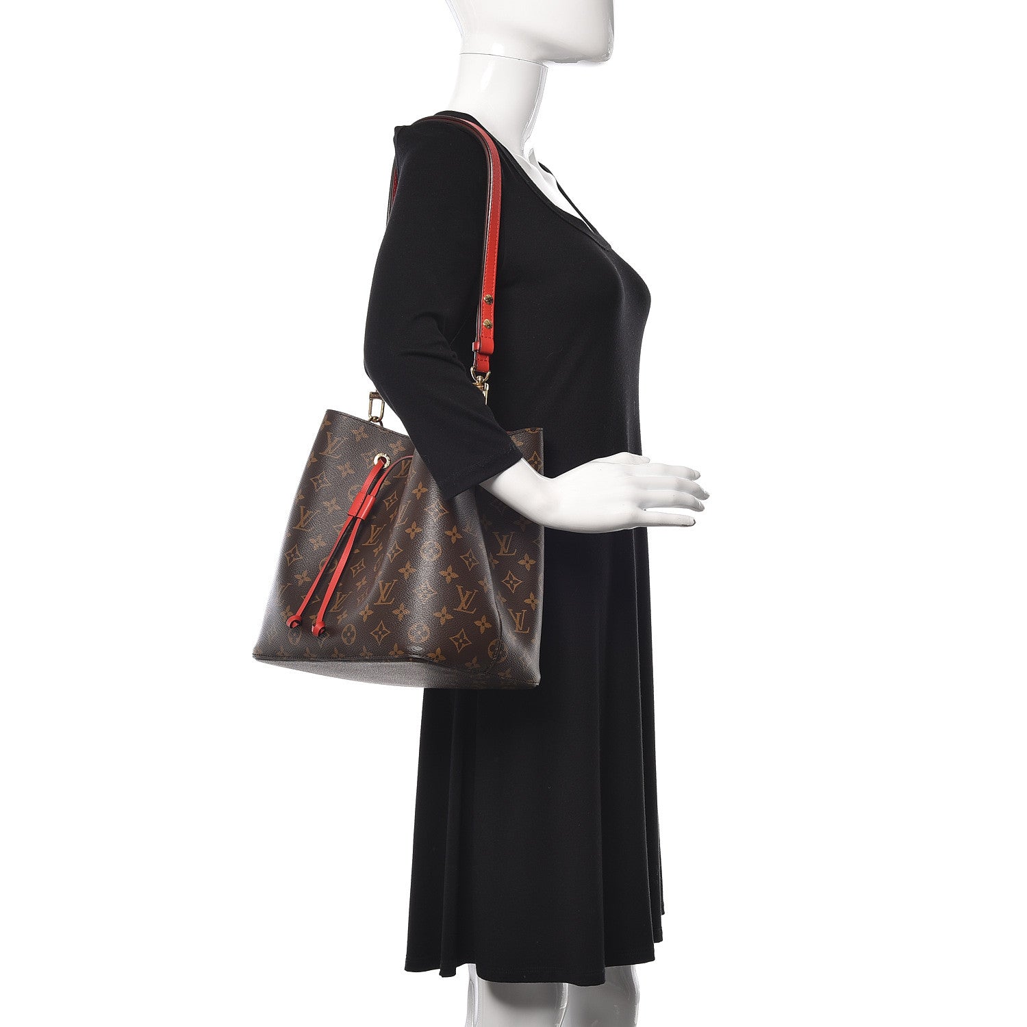 Louis Vuitton Monogram Neonoe MM Coquelicot 2 of 8