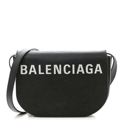 Balenciaga Signature Grained Calfskin Logo S Ville Day Bag Black 1 of 14