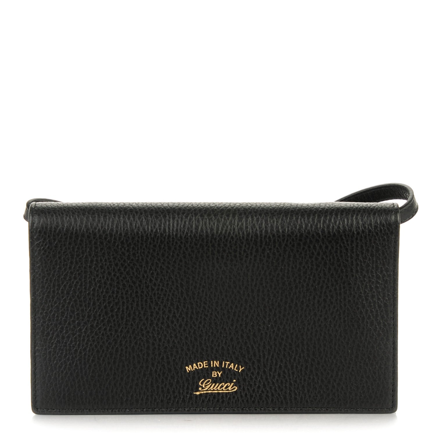 Gucci Dollar Calfskin Mini Swing Wallet Bag Black 1 of 7