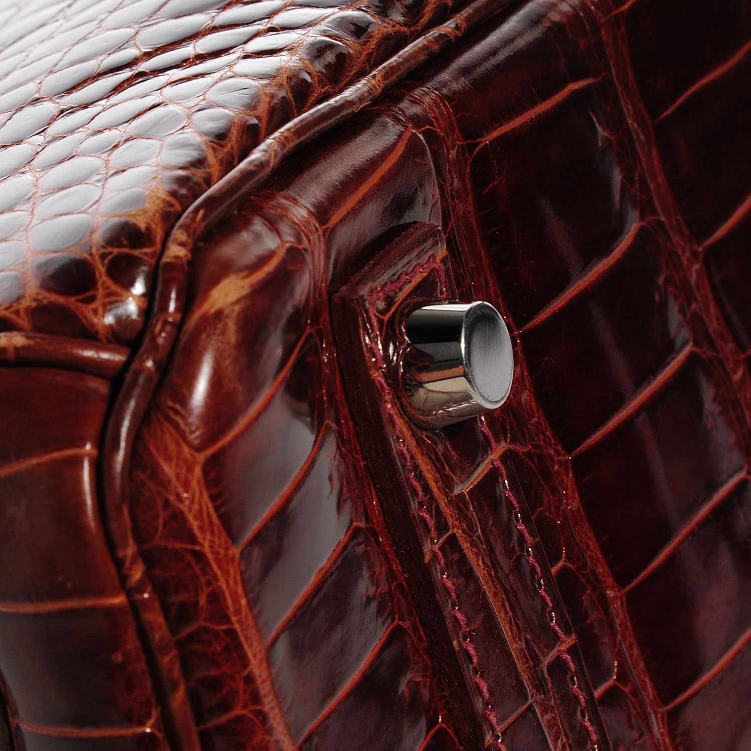 Hermes Shiny Porosus Crocodile Birkin 35 Miel 28 of 29