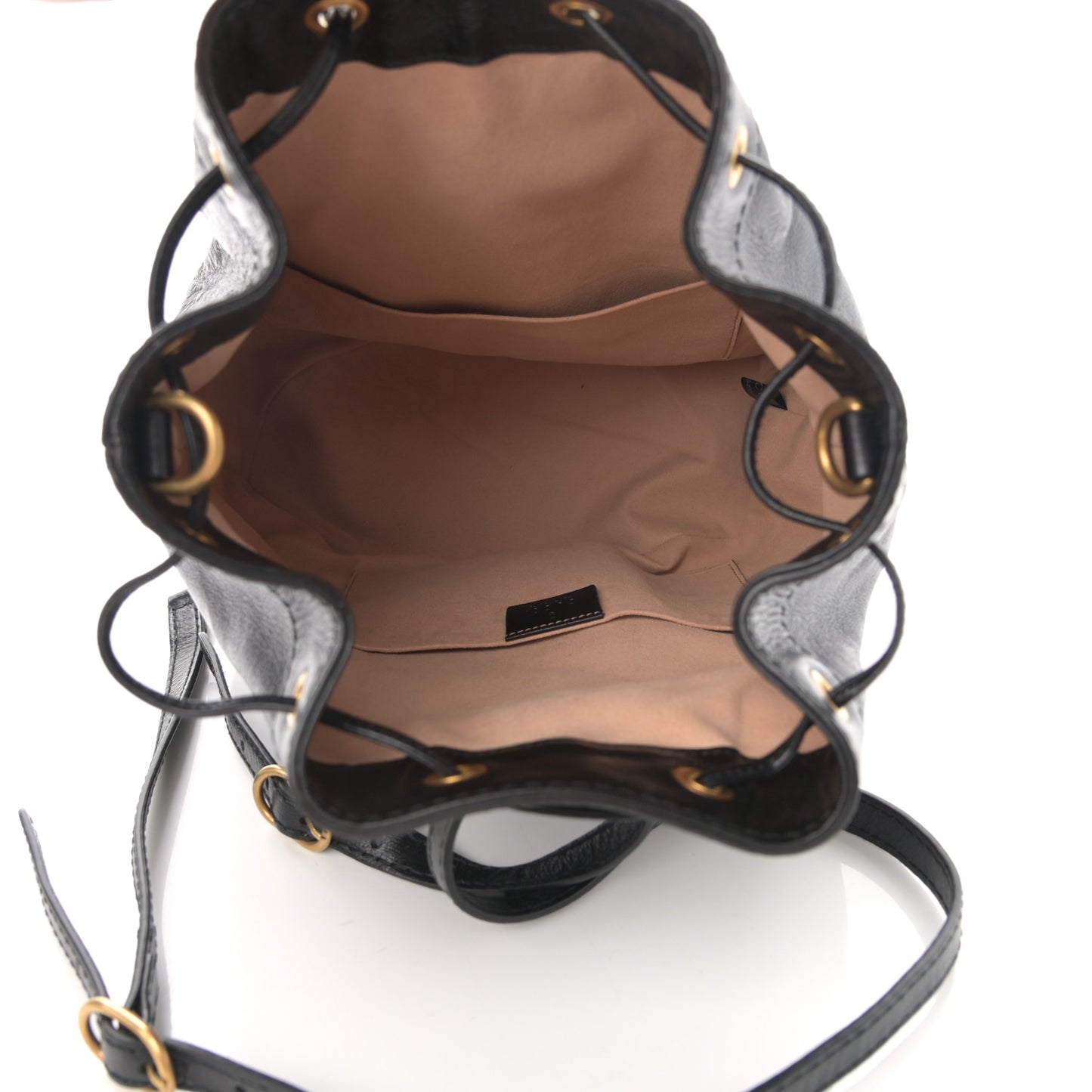 Piuma Lux Energy Medium Re(Belle) Convertible Bucket Bag Black