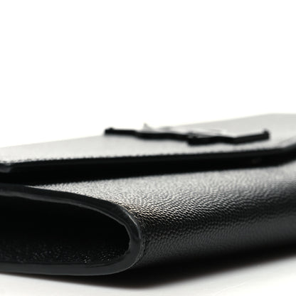 Saint Laurent Grain De Poudre Uptown Chain Wallet Black 10 of 12