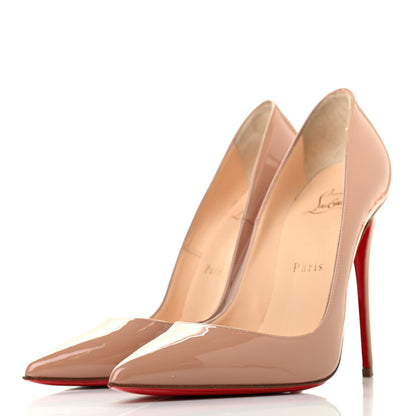 Christian Louboutin Patent So Kate 120 Pumps 36.5 Nude 2 of 8