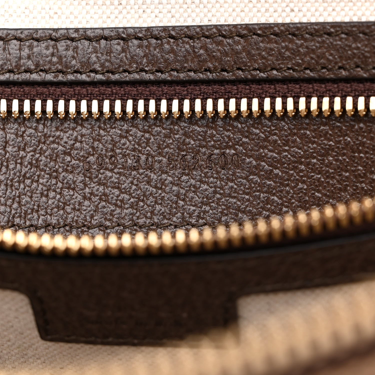 Gucci Monogram Jumbo GG Textured Dollar Calfskin Web Wristlet Messenger Bag Camel Ebony New Acero 7 of 10