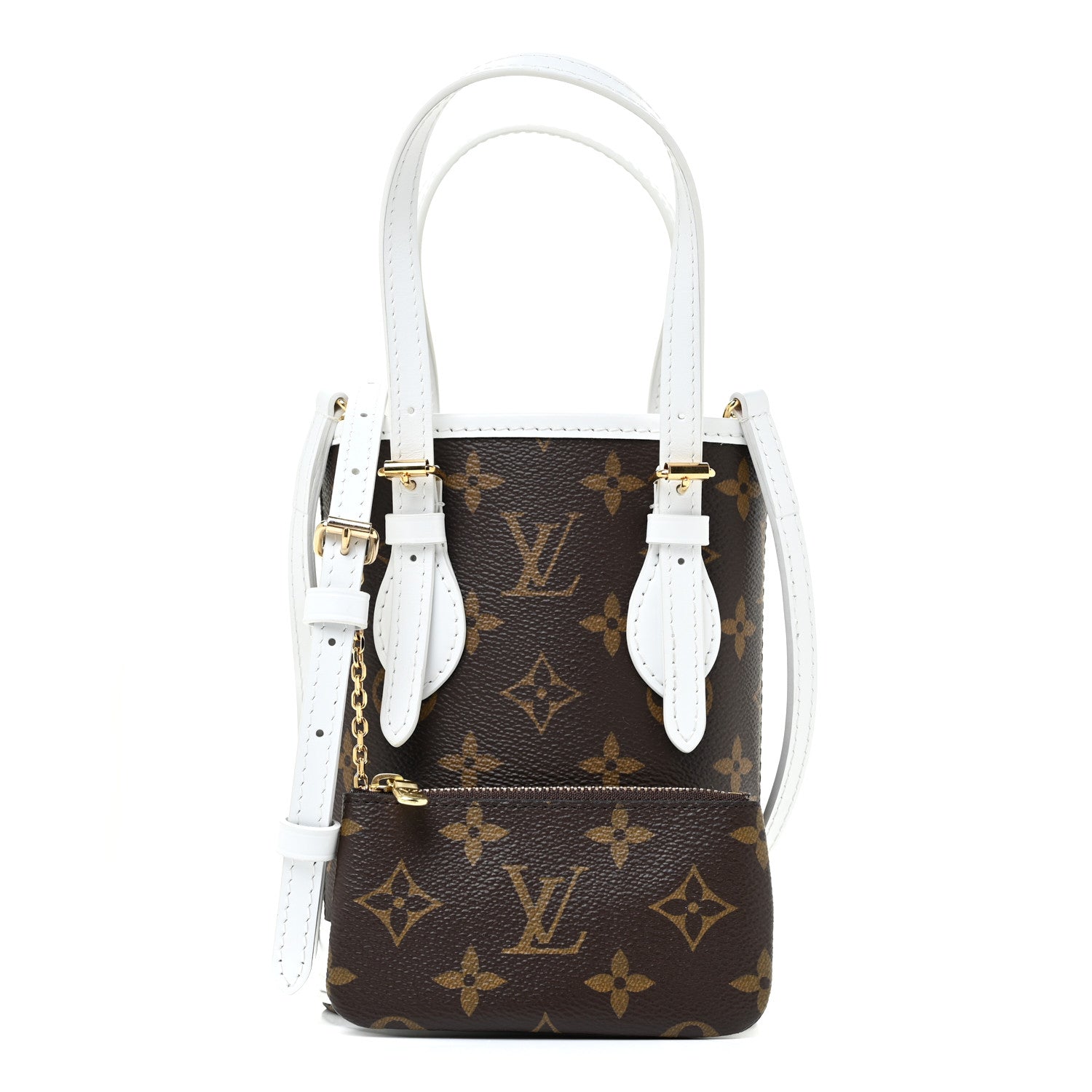 Louis Vuitton Monogram LV Match Nano Bucket Bag White 1 of 12