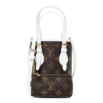 Louis Vuitton Monogram LV Match Nano Bucket Bag White 1 of 12